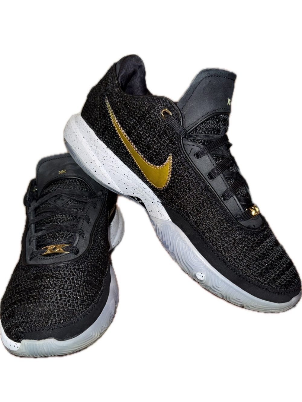 NIKE LeBron 20 Fab Five Black Metallic Gold Basketball Shoes DJ5423-003 | 10.5